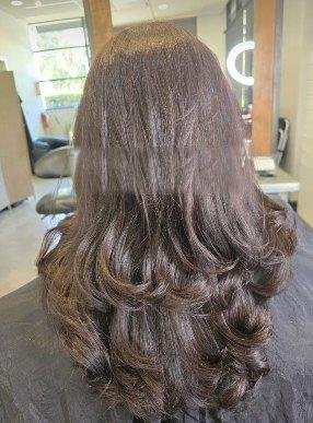 Instagram reel style layered haircut result
