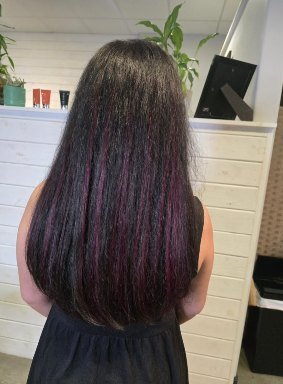 Instagram reel style salon result